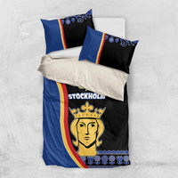 Kingdom of Sweden Stockholm County Bedding Set Sweden Coat of arms of Stockholm