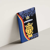 Kingdom of Sweden Stockholm County Canvas Wall Art Sweden Coat of arms of Stockholm