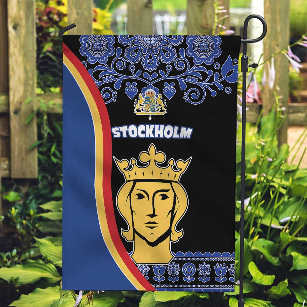 Kingdom of Sweden Stockholm County Garden Flag Sweden Coat of arms of Stockholm