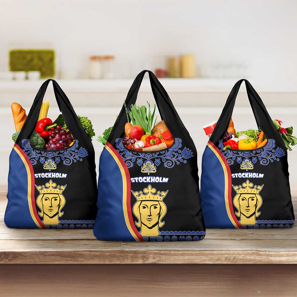 Kingdom of Sweden Stockholm County Grocery Bag Sweden Coat of arms of Stockholm