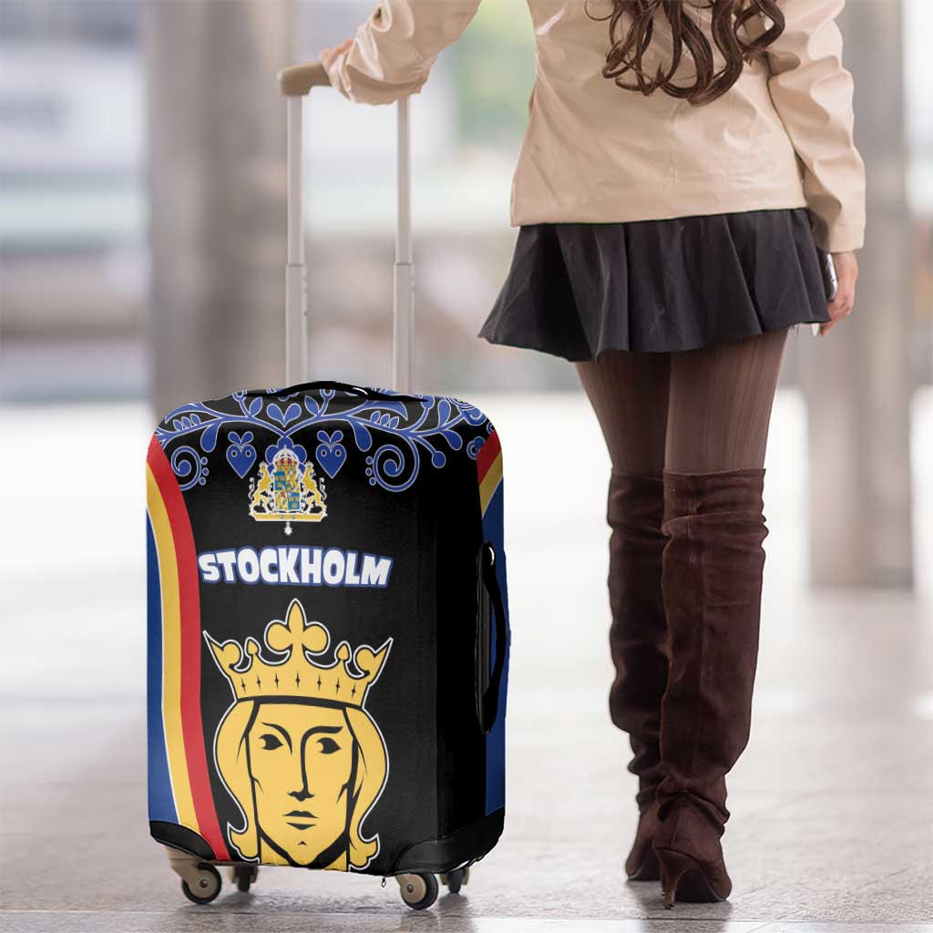 Kingdom of Sweden Stockholm County Luggage Cover Sweden Coat of arms of Stockholm
