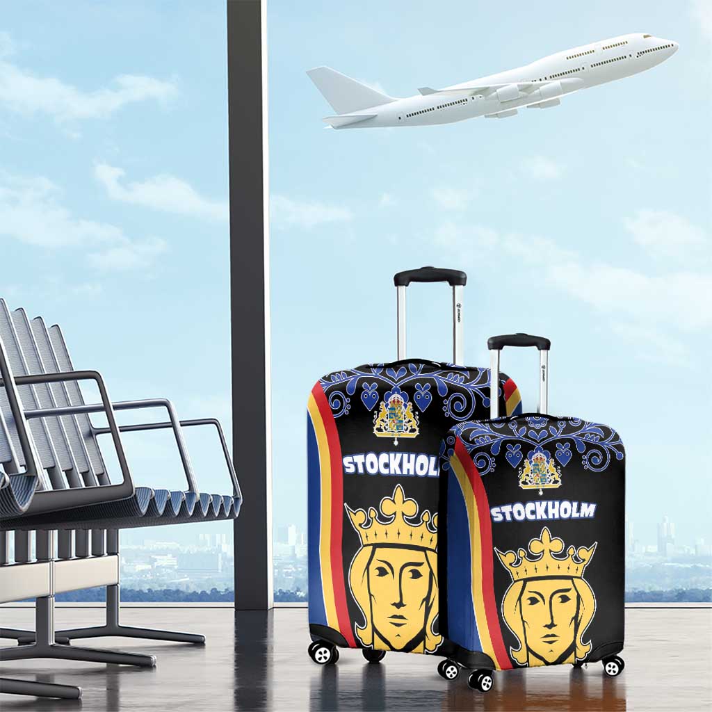 Kingdom of Sweden Stockholm County Luggage Cover Sweden Coat of arms of Stockholm