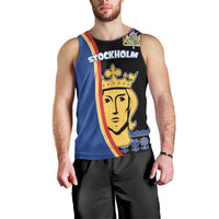 Kingdom of Sweden Stockholm County Men Tank Top Sweden Coat of arms of Stockholm