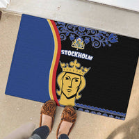 Kingdom of Sweden Stockholm County Rubber Doormat Sweden Coat of arms of Stockholm