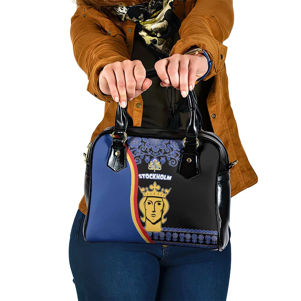 Kingdom of Sweden Stockholm County Shoulder Handbag Sweden Coat of arms of Stockholm