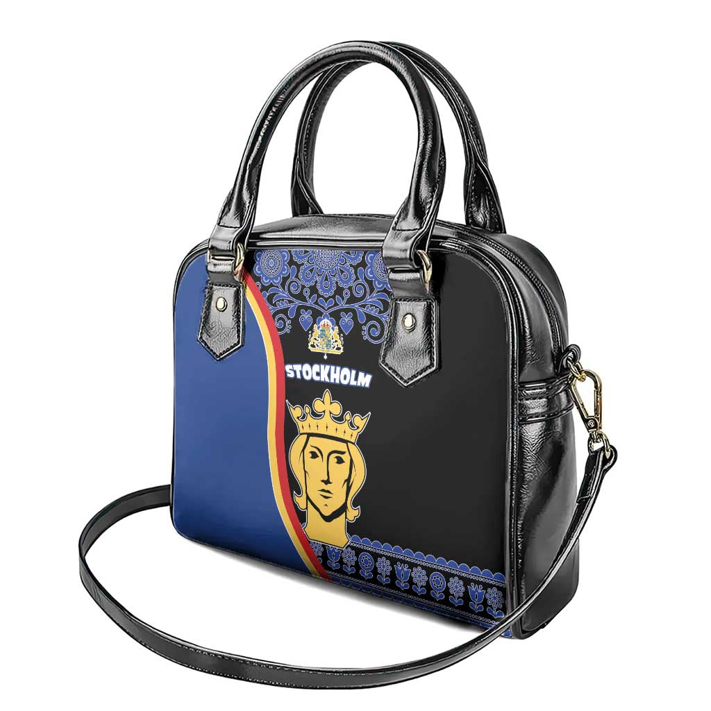 Kingdom of Sweden Stockholm County Shoulder Handbag Sweden Coat of arms of Stockholm
