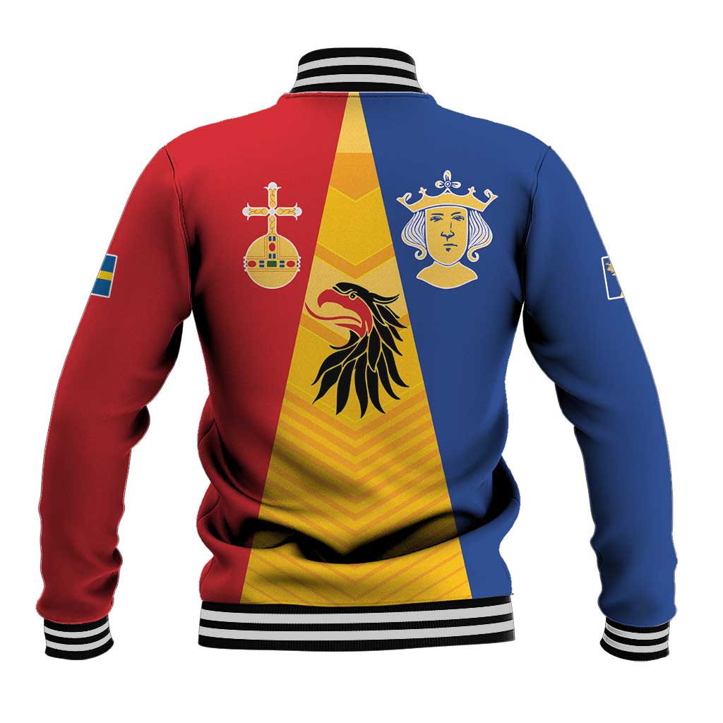 Kingdom of Sweden Stockholm County Baseball Jacket Flag Style