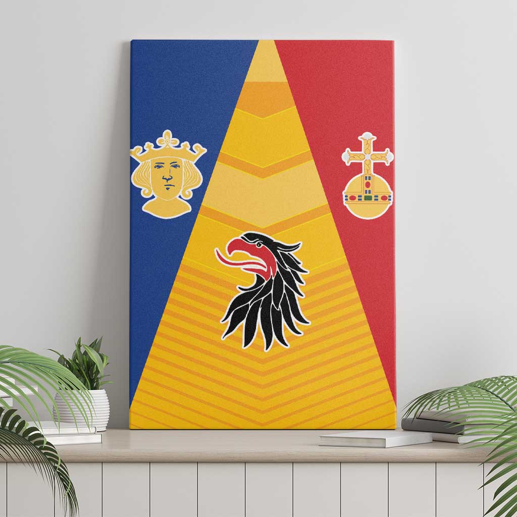 Kingdom of Sweden Stockholm County Canvas Wall Art Flag Style