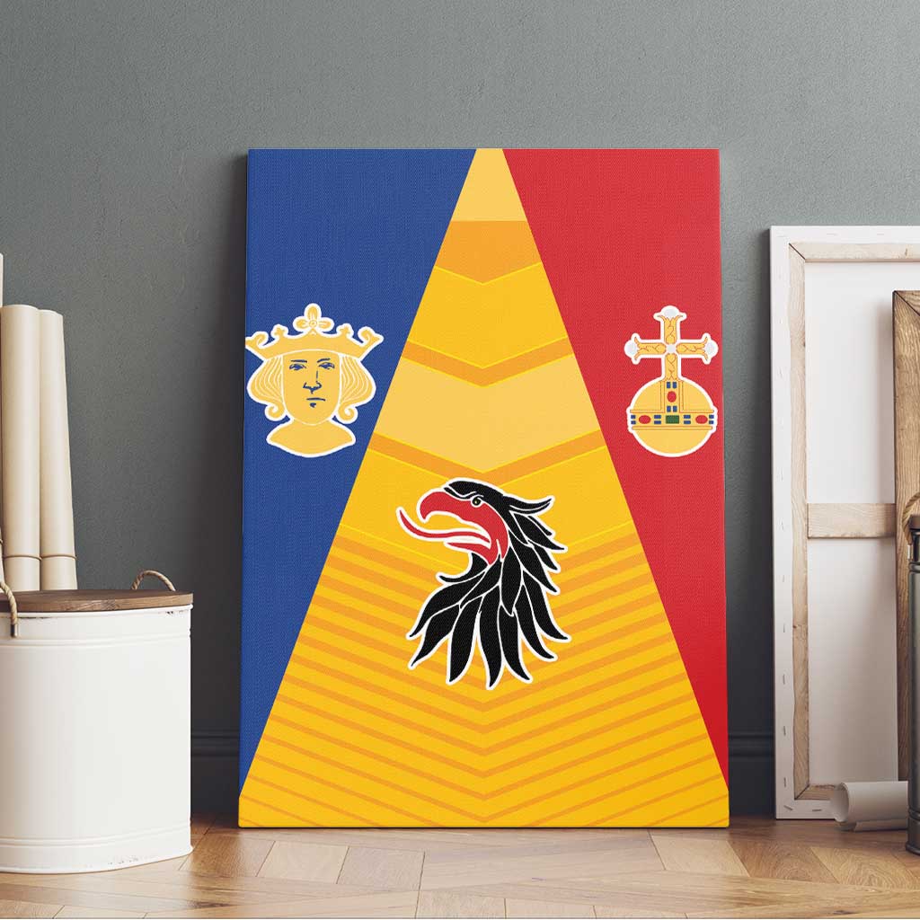 Kingdom of Sweden Stockholm County Canvas Wall Art Flag Style