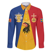 Kingdom of Sweden Stockholm County Family Matching Mermaid Dress and Hawaiian Shirt Flag Style