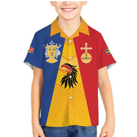 Kingdom of Sweden Stockholm County Family Matching Mermaid Dress and Hawaiian Shirt Flag Style