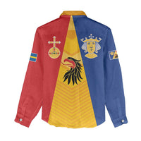 Kingdom of Sweden Stockholm County Women Casual Shirt Flag Style