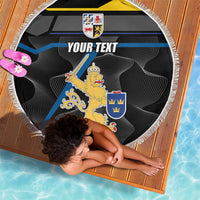 Personalized Kingdom of Sweden Gothenburg Beach Blanket Sweden Vastra Gotaland County