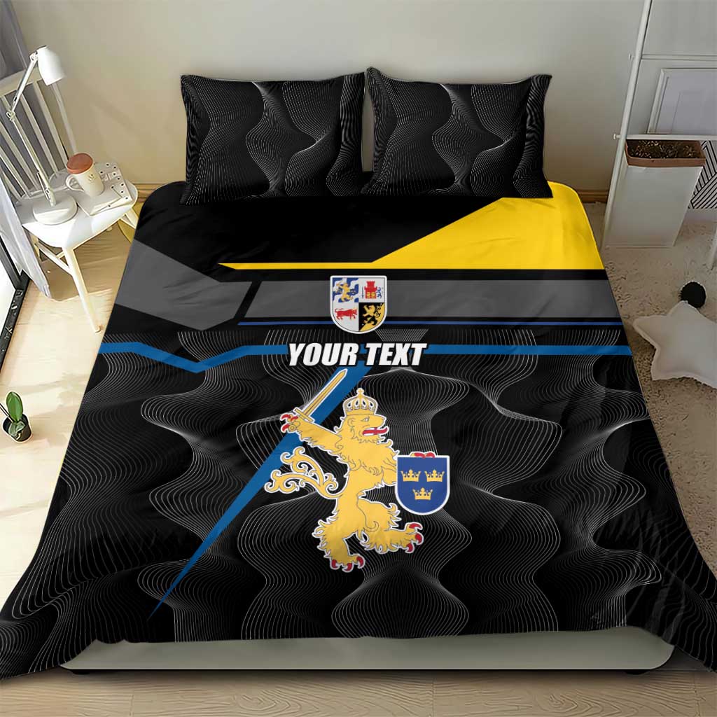 Personalized Kingdom of Sweden Gothenburg Bedding Set Sweden Vastra Gotaland County