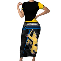 Personalized Kingdom of Sweden Gothenburg Family Matching Short Sleeve Bodycon Dress and Hawaiian Shirt Sweden Vastra Gotaland County