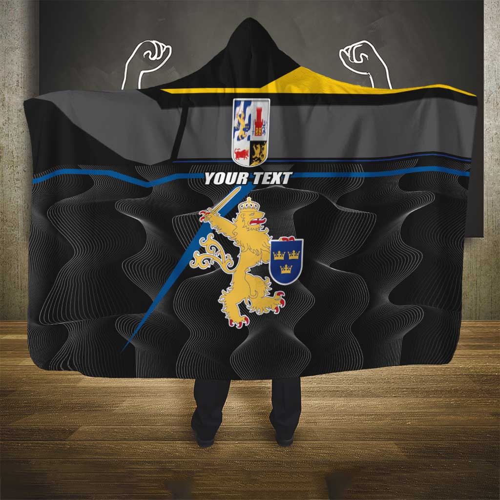 Personalized Kingdom of Sweden Gothenburg Hooded Blanket Sweden Vastra Gotaland County
