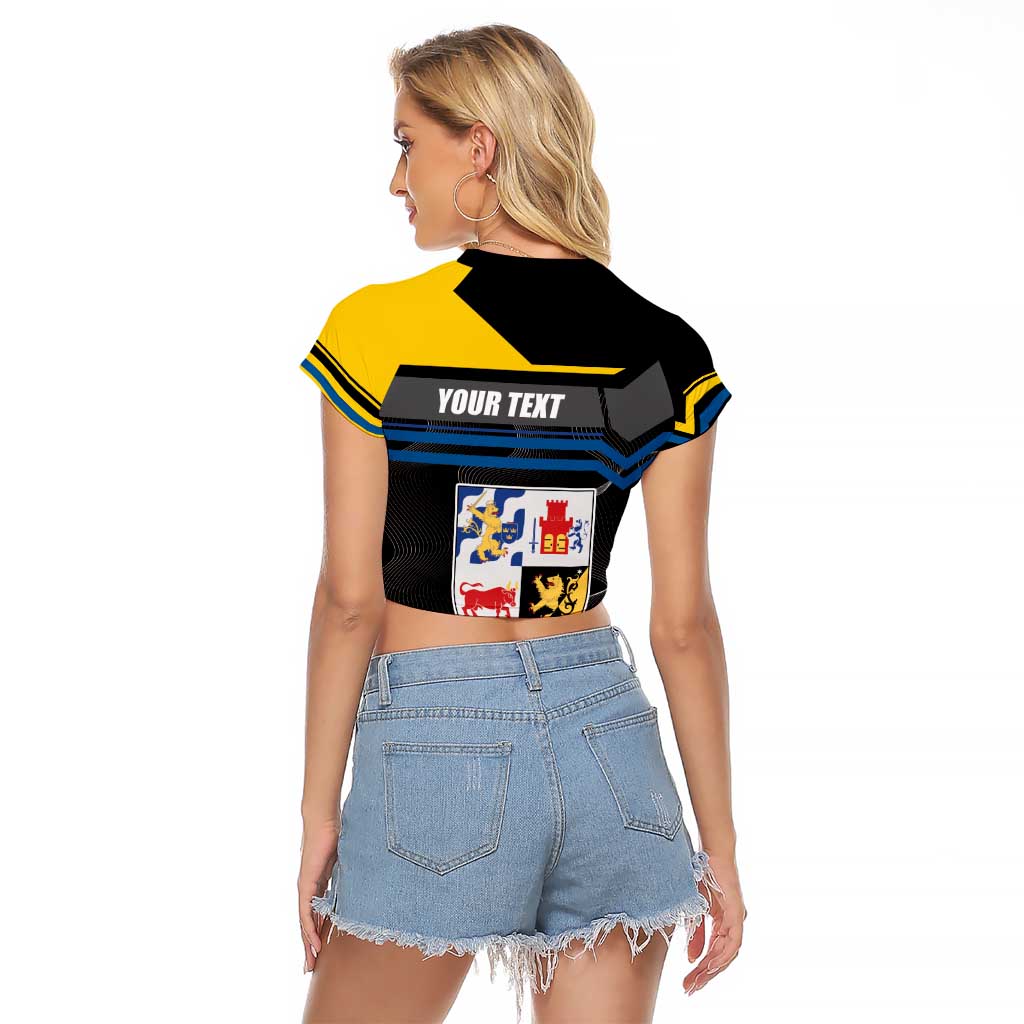 Personalized Kingdom of Sweden Gothenburg Raglan Cropped T Shirt Sweden Vastra Gotaland County