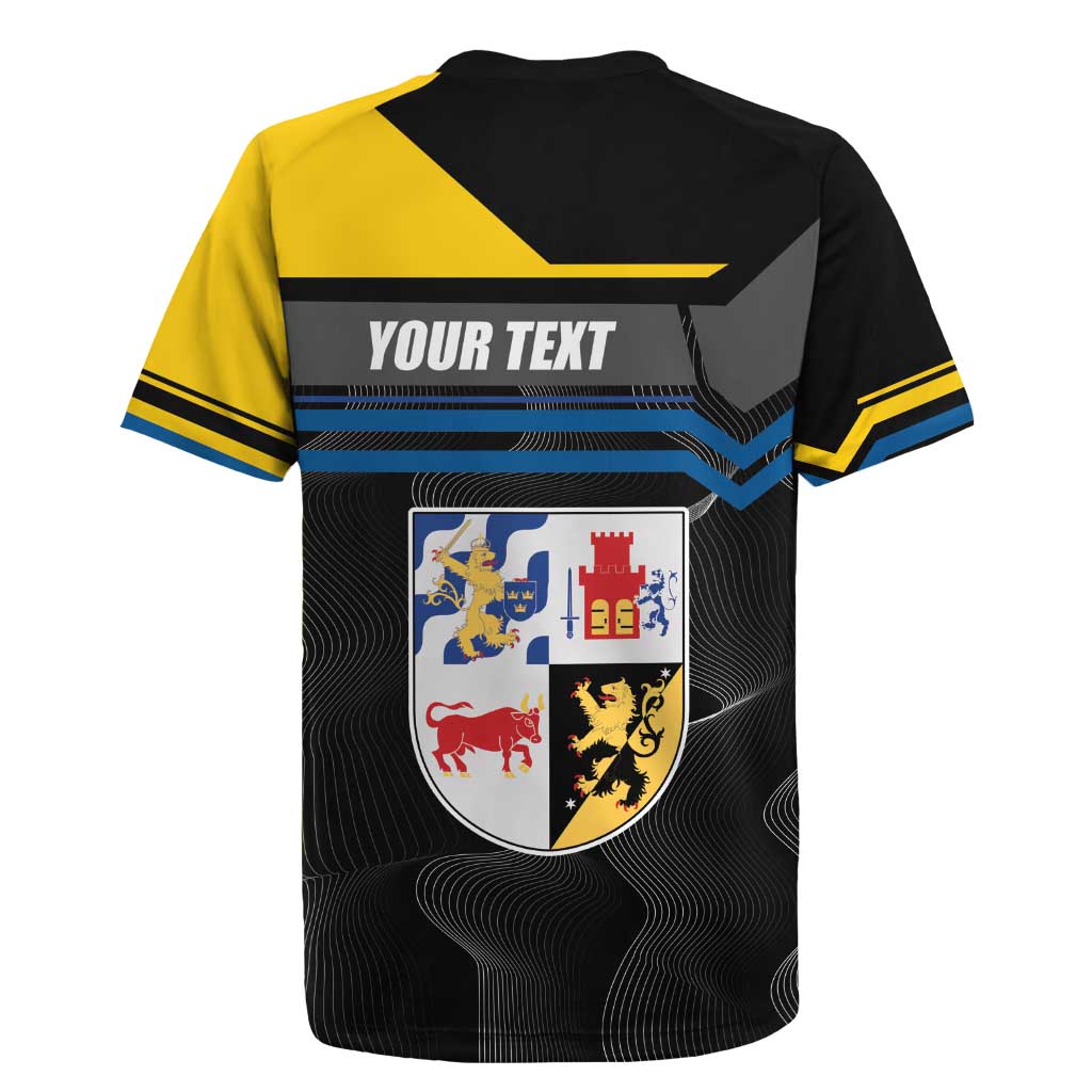Personalized Kingdom of Sweden Gothenburg Rugby Jersey Sweden Vastra Gotaland County