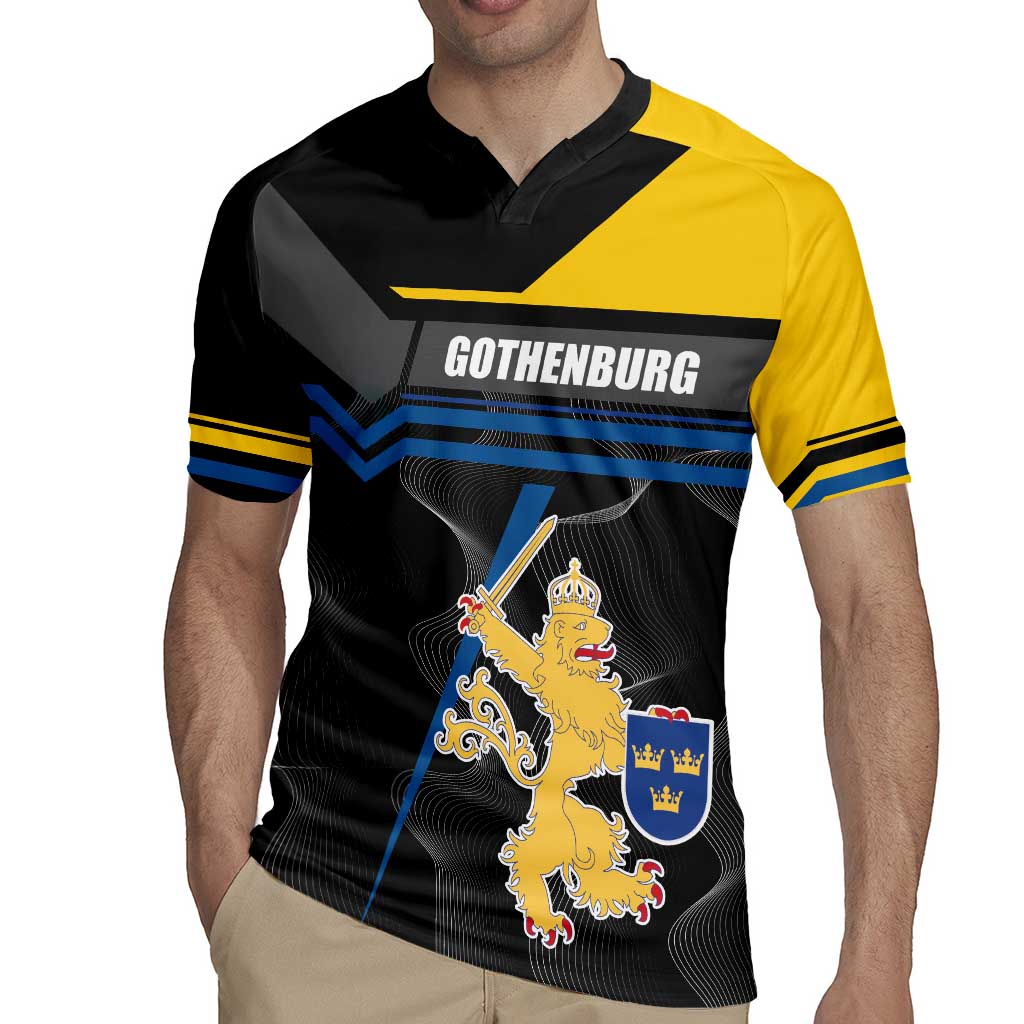 Personalized Kingdom of Sweden Gothenburg Rugby Jersey Sweden Vastra Gotaland County