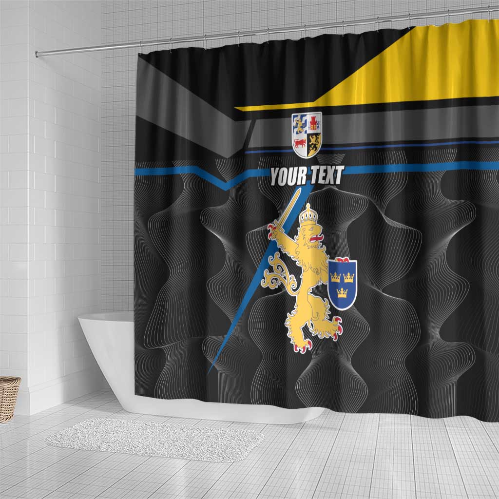 Personalized Kingdom of Sweden Gothenburg Shower Curtain Sweden Vastra Gotaland County