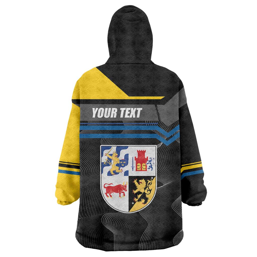 Personalized Kingdom of Sweden Gothenburg Wearable Blanket Hoodie Sweden Vastra Gotaland County