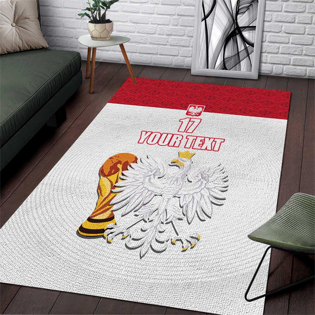 Custom Poland Football Champions Area Rug Sporty Style