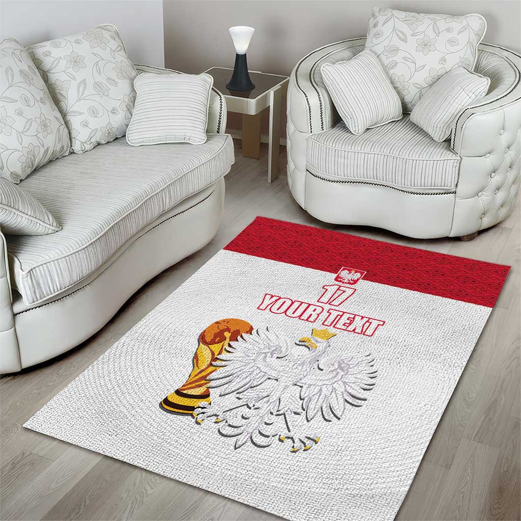 Custom Poland Football Champions Area Rug Sporty Style