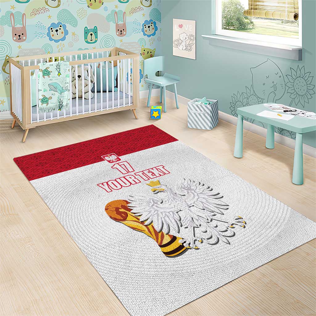 Custom Poland Football Champions Area Rug Sporty Style