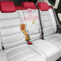 Custom Poland Football Champions Back Car Seat Cover Sporty Style