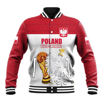 Custom Poland Football Champions Baseball Jacket Sporty Style