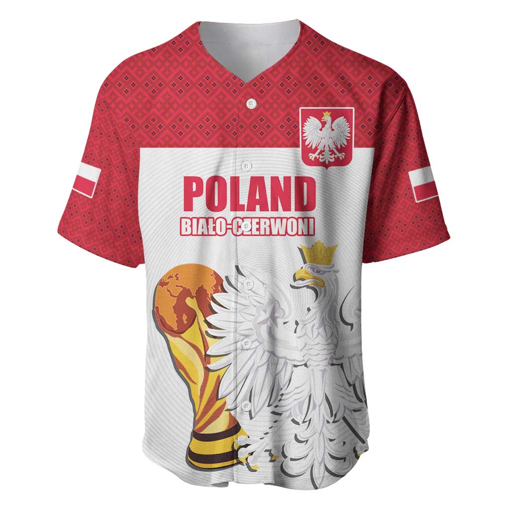 Custom Poland Football Champions Baseball Jersey Sporty Style