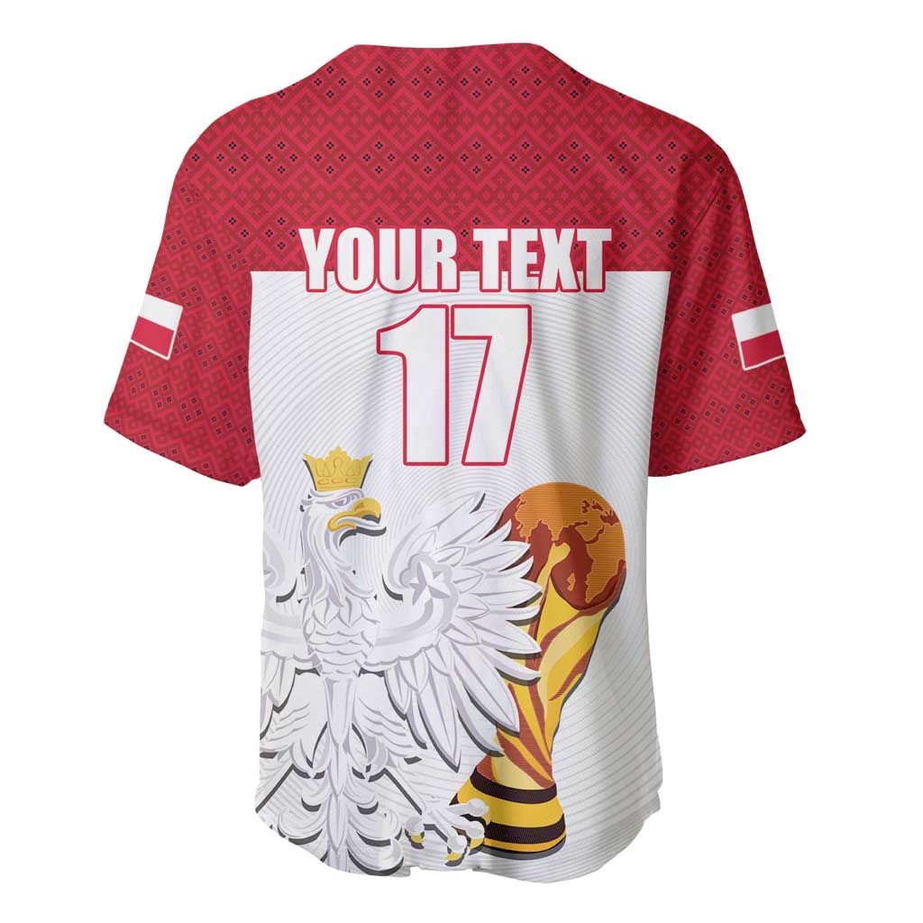 Custom Poland Football Champions Baseball Jersey Sporty Style