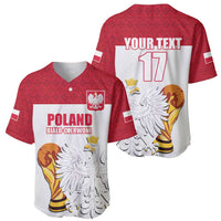 Custom Poland Football Champions Baseball Jersey Sporty Style