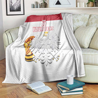 Custom Poland Football Champions Blanket Sporty Style