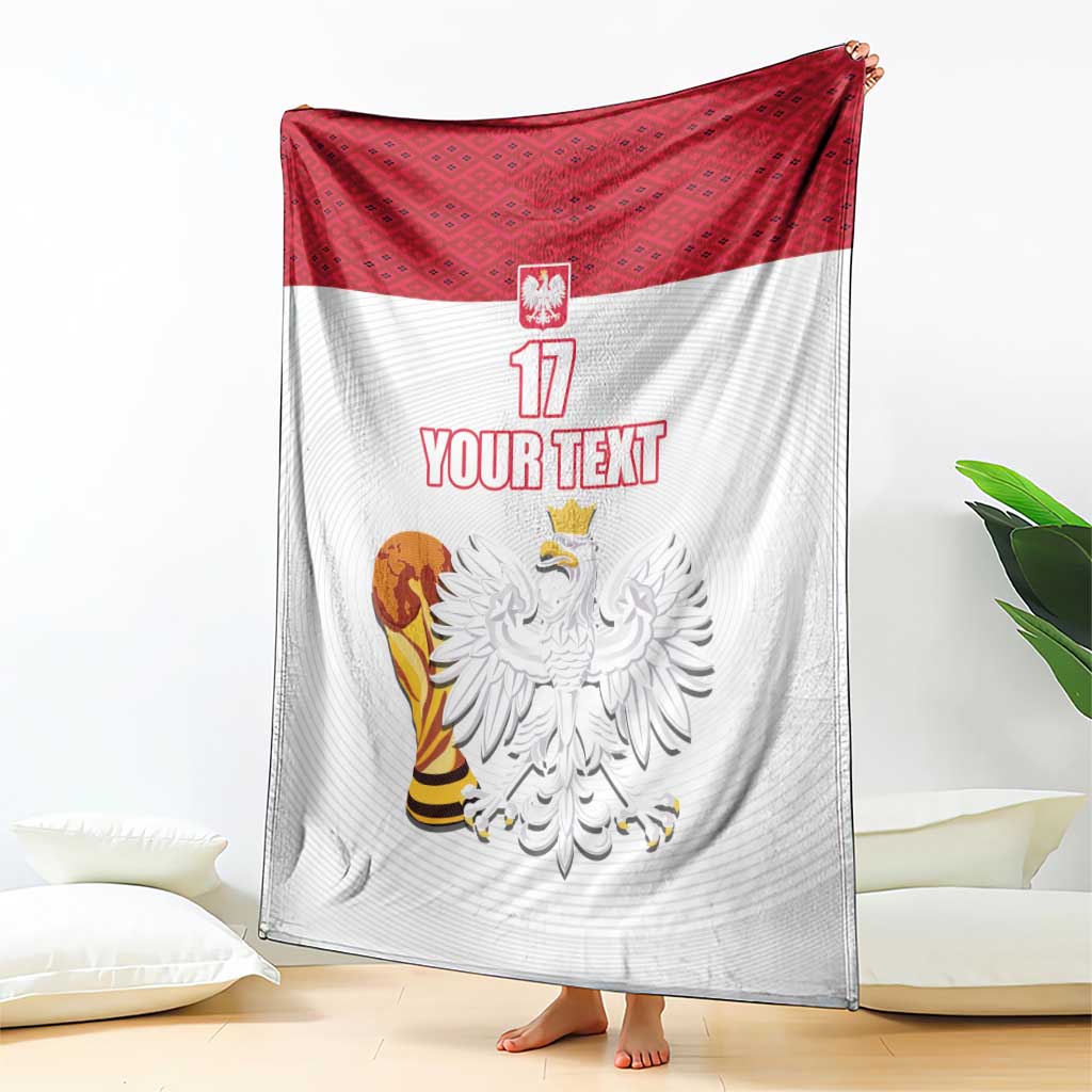 Custom Poland Football Champions Blanket Sporty Style