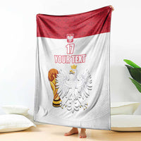 Custom Poland Football Champions Blanket Sporty Style