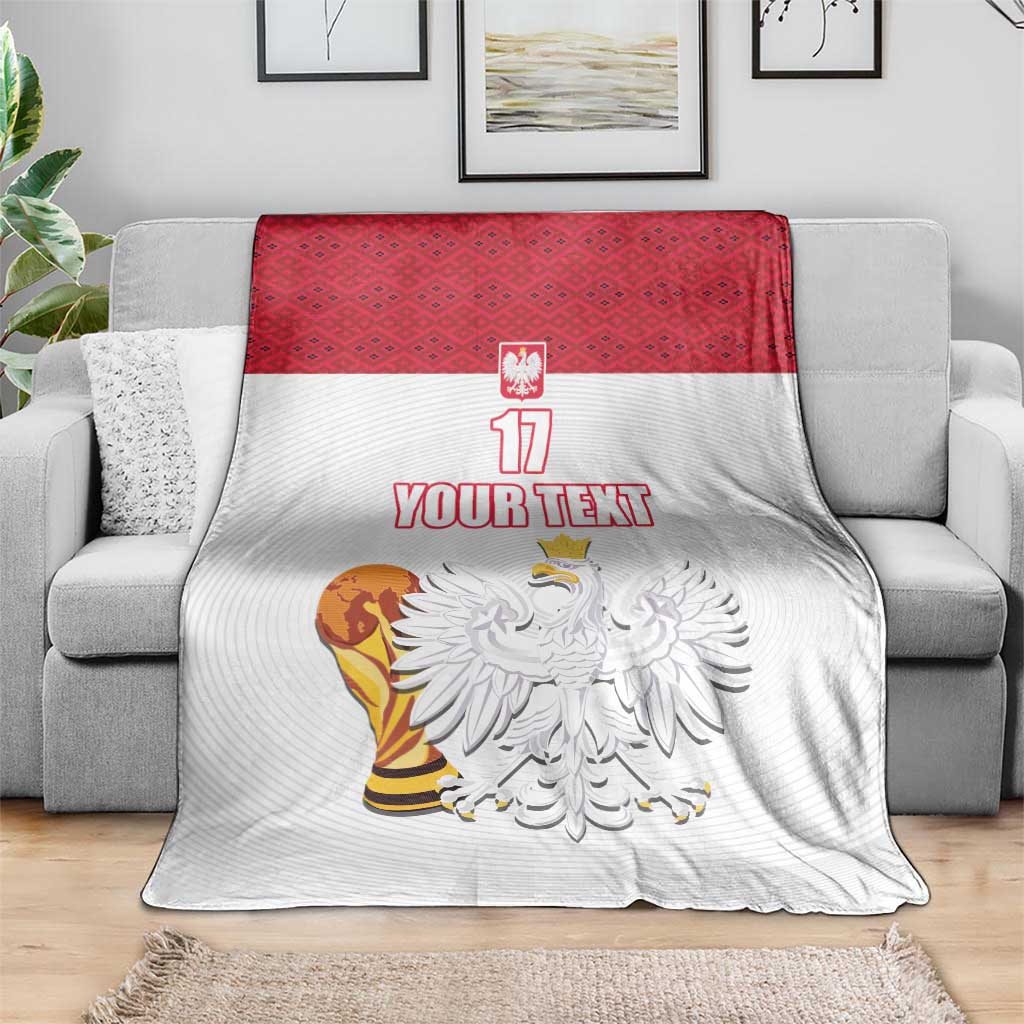 Custom Poland Football Champions Blanket Sporty Style