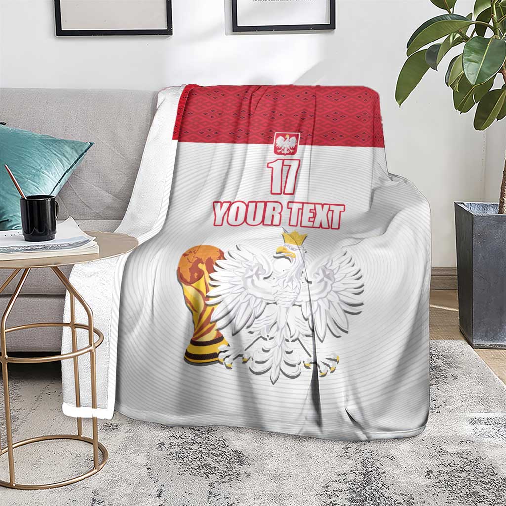 Custom Poland Football Champions Blanket Sporty Style