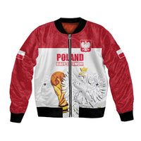 Custom Poland Football Champions Bomber Jacket Sporty Style
