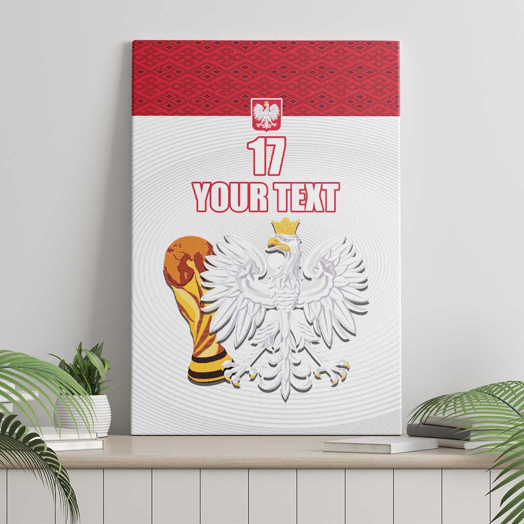 Custom Poland Football Champions Canvas Wall Art Sporty Style