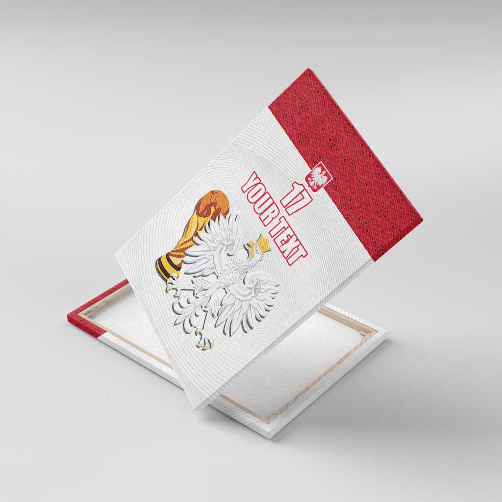 Custom Poland Football Champions Canvas Wall Art Sporty Style