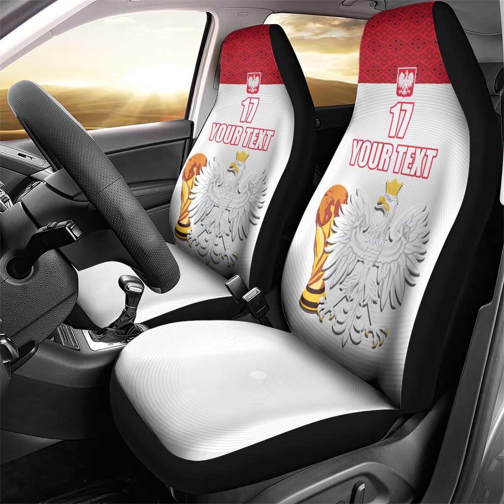 Custom Poland Football Champions Car Seat Cover Sporty Style
