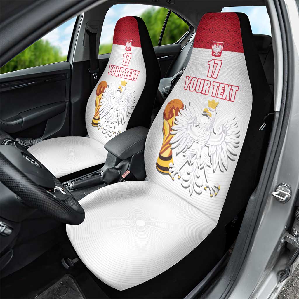 Custom Poland Football Champions Car Seat Cover Sporty Style