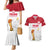 Custom Poland Football Champions Couples Matching Mermaid Dress and Hawaiian Shirt Sporty Style