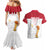 Custom Poland Football Champions Couples Matching Mermaid Dress and Hawaiian Shirt Sporty Style