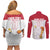 Custom Poland Football Champions Couples Matching Off Shoulder Short Dress and Long Sleeve Button Shirt Sporty Style