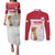 Custom Poland Football Champions Couples Matching Puletasi and Long Sleeve Button Shirt Sporty Style