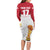 Custom Poland Football Champions Family Matching Long Sleeve Bodycon Dress and Hawaiian Shirt Sporty Style