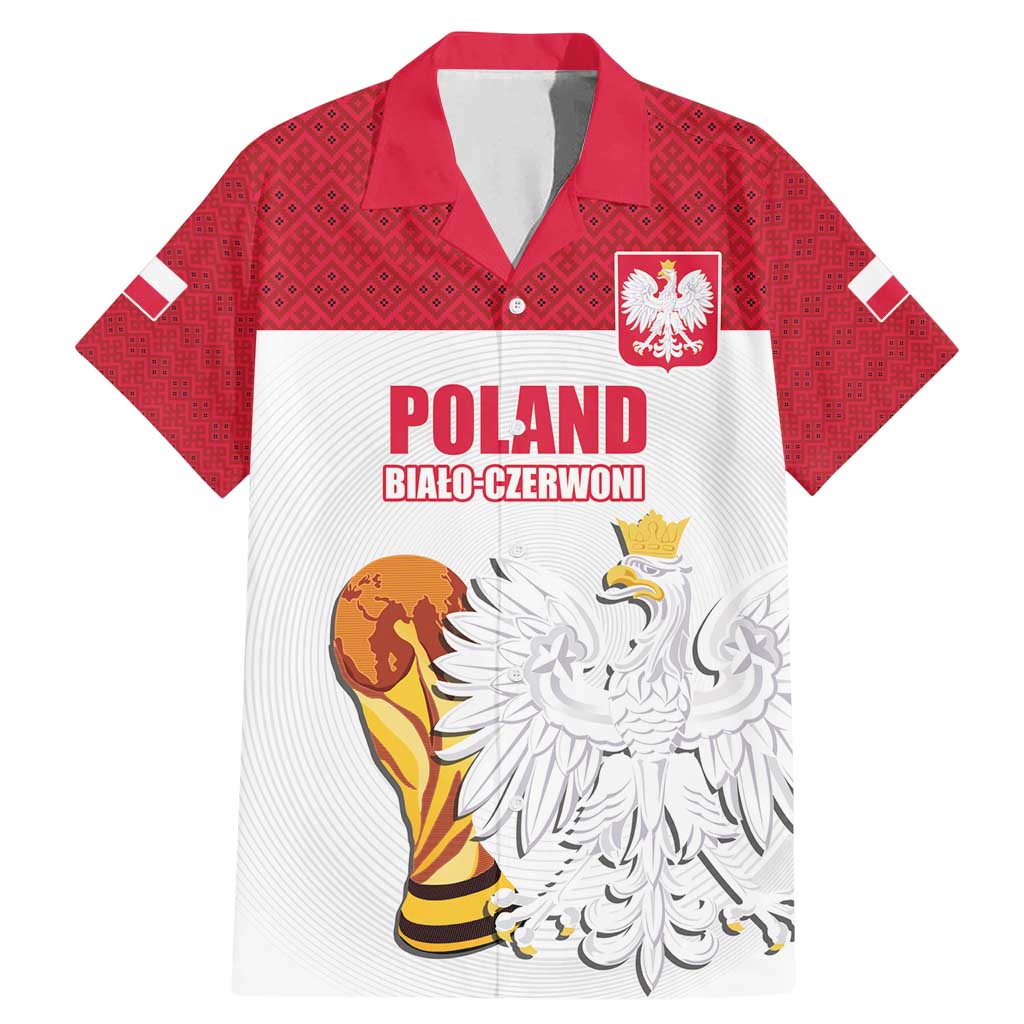 Custom Poland Football Champions Family Matching Mermaid Dress and Hawaiian Shirt Sporty Style