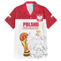 Custom Poland Football Champions Family Matching Off The Shoulder Long Sleeve Dress and Hawaiian Shirt Sporty Style